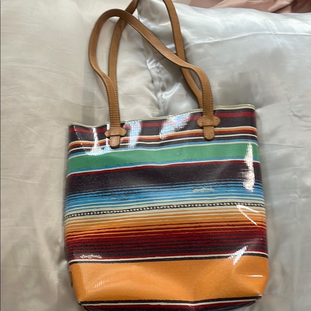 Colorful Striped Tote Bag